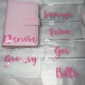 Budget book and cash envelopes